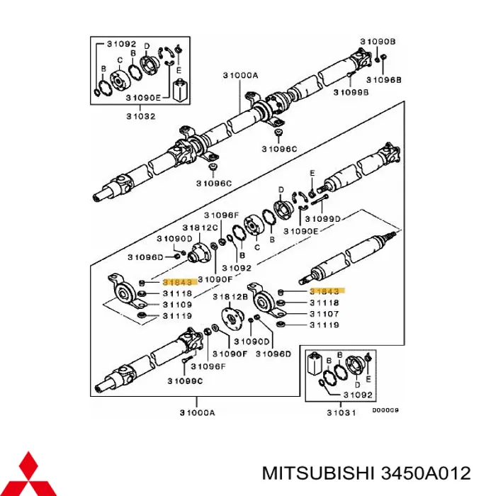 3450A012 Mitsubishi 