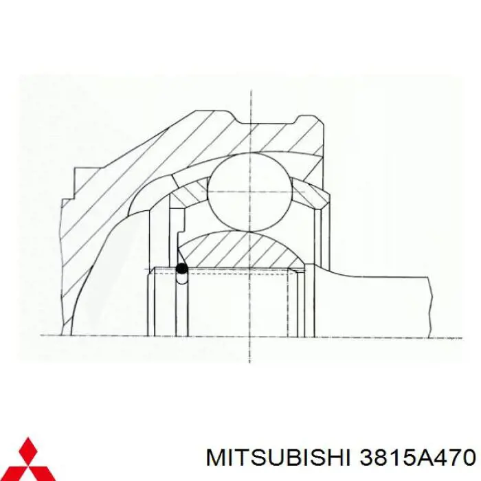 3815A470 Mitsubishi junta homocinética exterior delantera