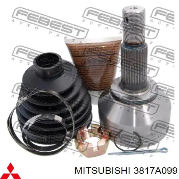 3817A099 Mitsubishi fuelle, árbol de transmisión exterior izquierdo