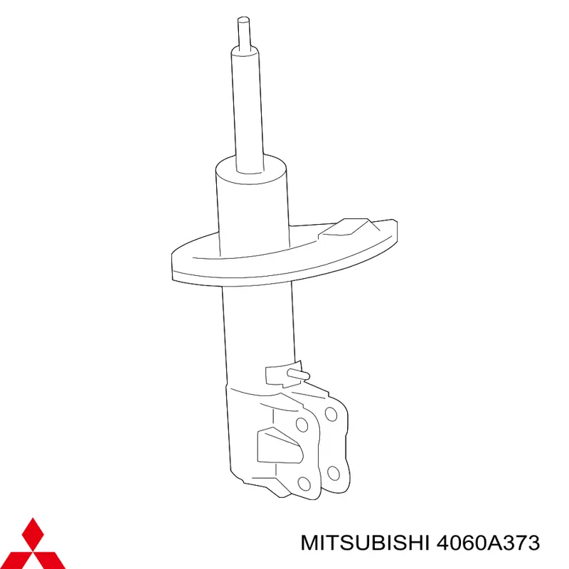 4060A373 Chrysler amortiguador delantero izquierdo