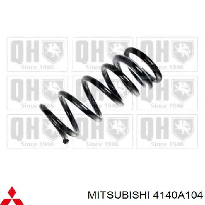 4140A104 Mitsubishi muelle de suspensión eje trasero