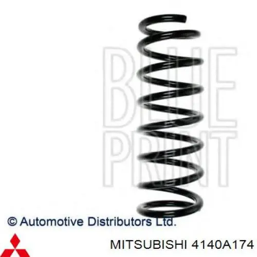 4140A174 Mitsubishi muelle de suspensión eje trasero