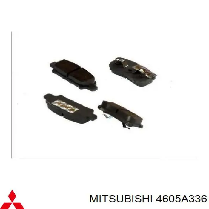 4605A336 Mitsubishi pastillas de freno traseras