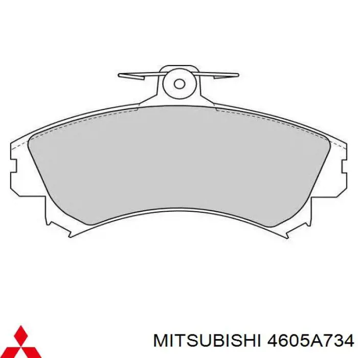 4605A734 Mitsubishi pastillas de freno delanteras