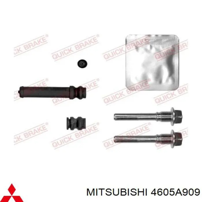 4605A909 Mitsubishi pinza de freno trasera izquierda