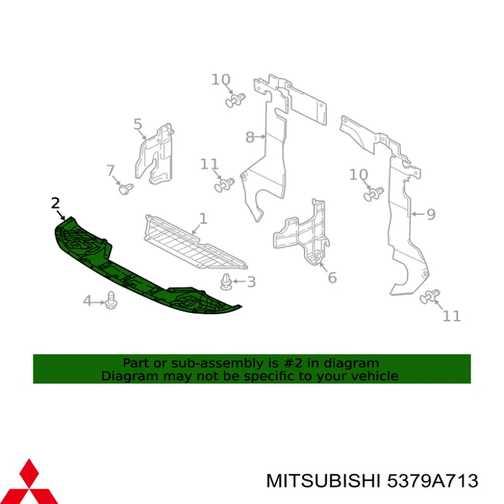  Cubierta, parachoques delantero para Mitsubishi Eclipse GK, GL