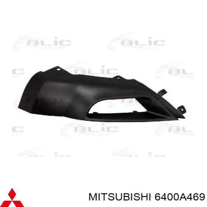  Listón embellecedor/protector, parachoque delantero izquierdo para Mitsubishi Outlander CWW