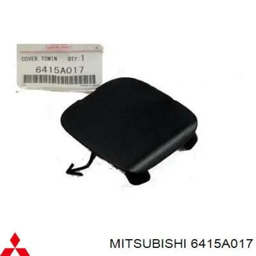  Cobertura de parachoques, enganche de remolque, trasera para Mitsubishi Outlander CWW