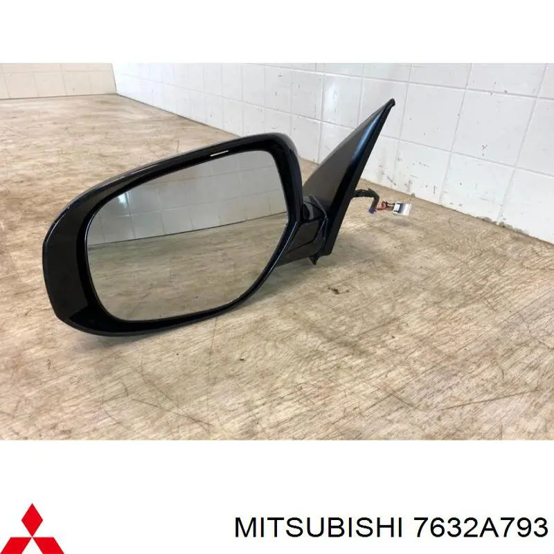 7632A793 Mitsubishi espejo retrovisor izquierdo