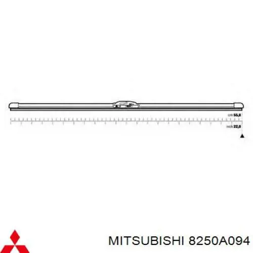 8250A094 Mitsubishi limpiaparabrisas de luna delantera conductor