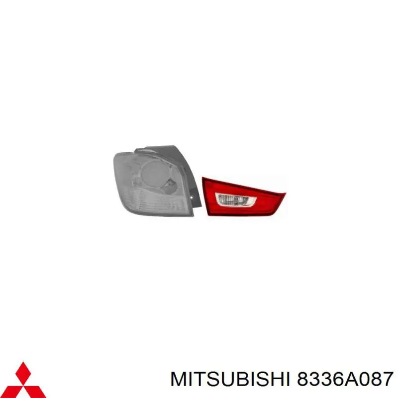  Piloto posterior interior izquierdo para Mitsubishi ASX GA