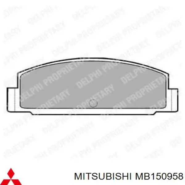 MB150958 Mitsubishi pastillas de freno traseras