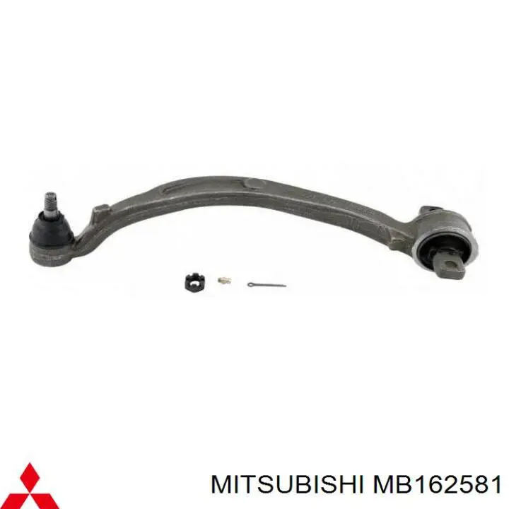 MB162581 Mitsubishi barra oscilante, suspensión de ruedas delantera, inferior izquierda