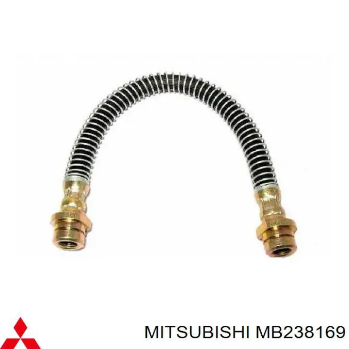 MB238169 Mitsubishi tubo flexible de frenos trasero