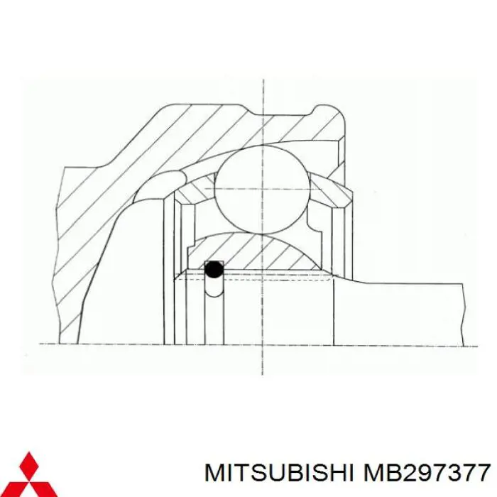 MB297377 Mitsubishi junta homocinética exterior delantera