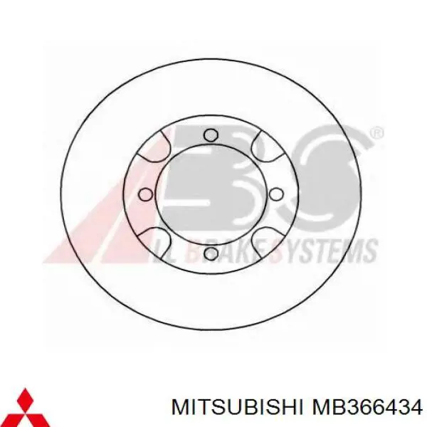 MB366434 Mitsubishi freno de disco delantero