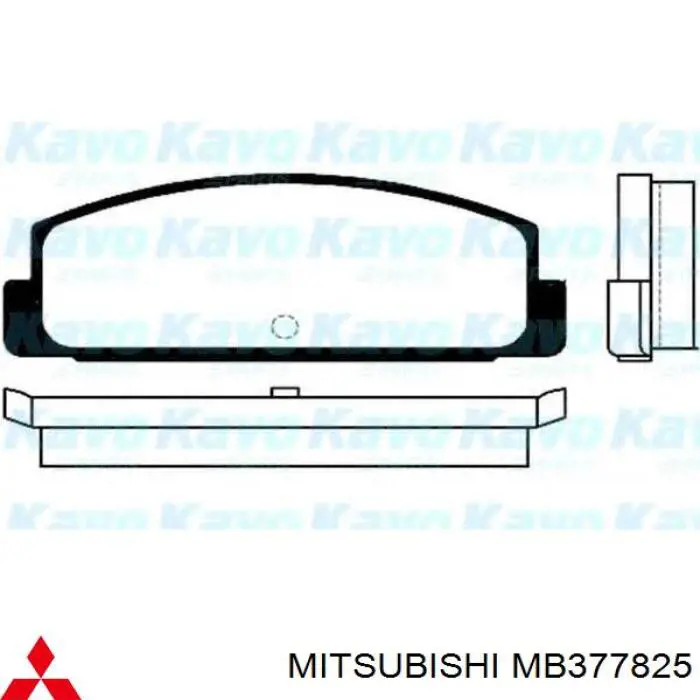  Pastillas de freno traseras para Mitsubishi Galant 4 