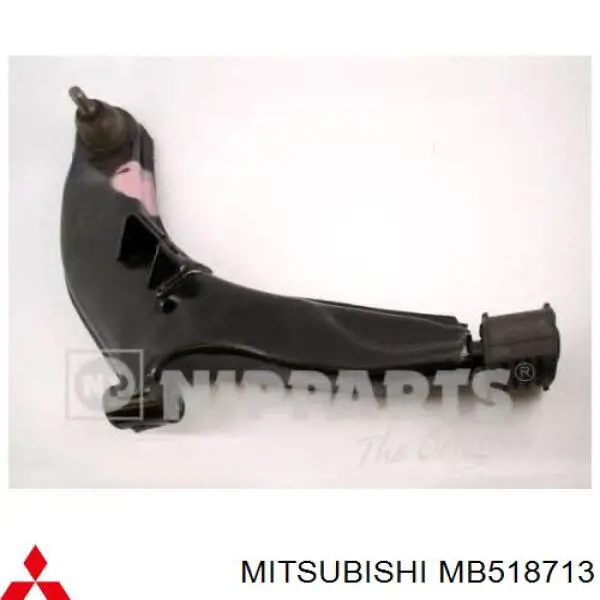 MB518713 Mitsubishi barra oscilante, suspensión de ruedas delantera, inferior derecha