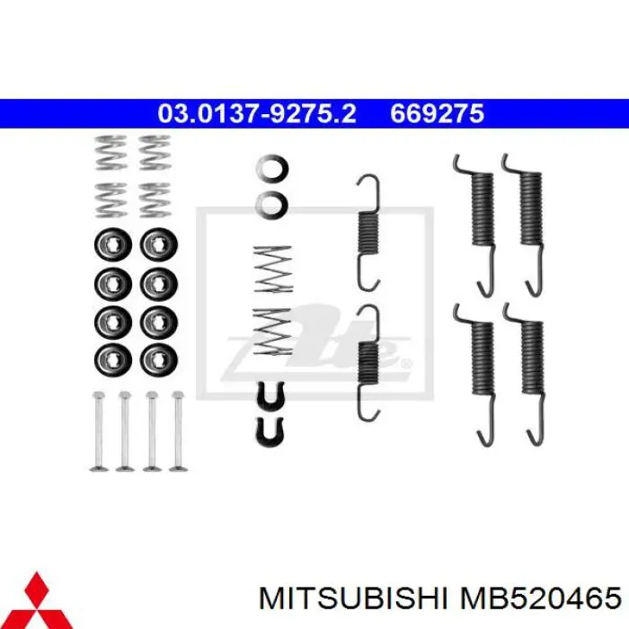  Juego de reparación, pastillas de frenos para Mitsubishi Montero K8, K9