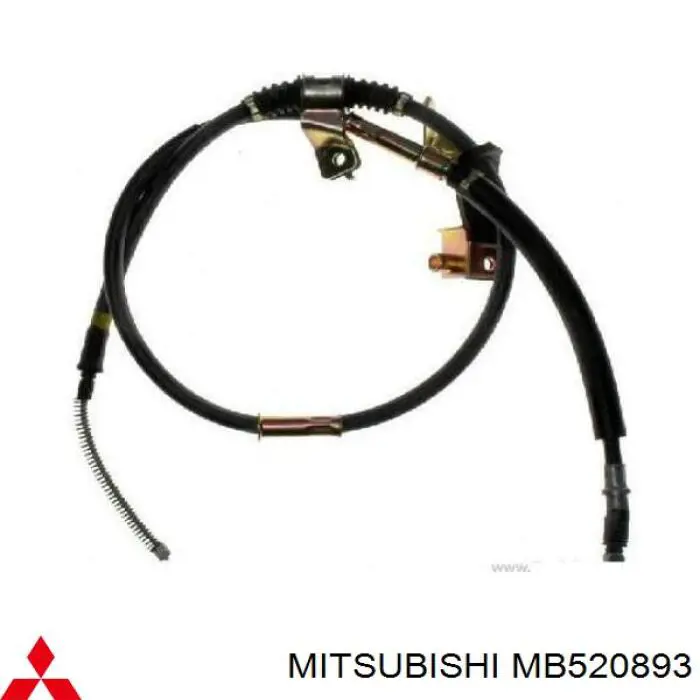 MB520893 Mitsubishi cable de freno de mano trasero derecho