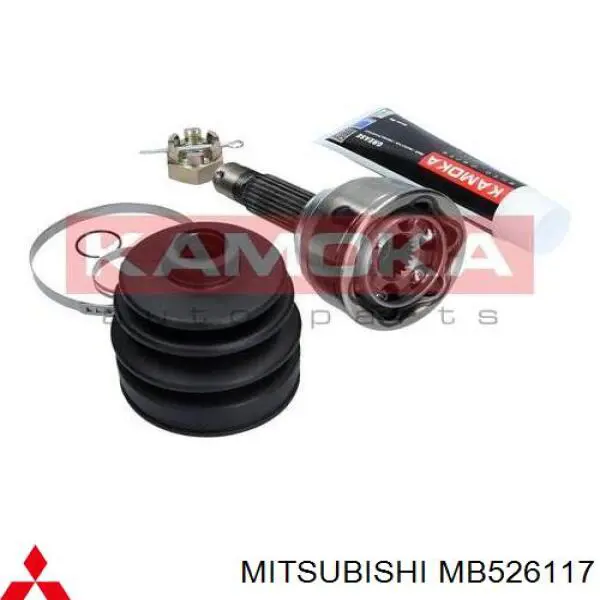 MB526117 Mitsubishi árbol de transmisión delantero izquierdo