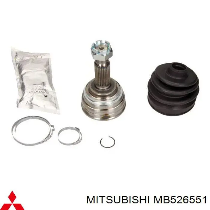 MB526551 Mitsubishi árbol de transmisión delantero izquierdo