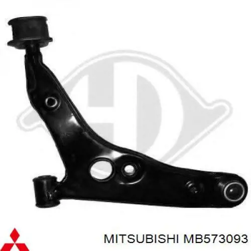 MB573093 Mitsubishi barra oscilante, suspensión de ruedas delantera, inferior izquierda