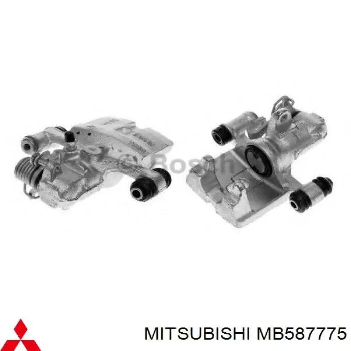 MB587775 Mitsubishi pinza de freno trasero derecho