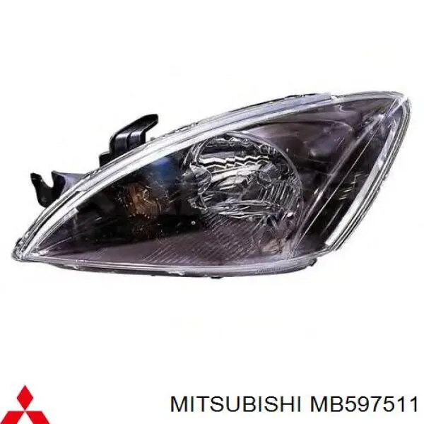  Faro izquierdo para Mitsubishi Galant 6 