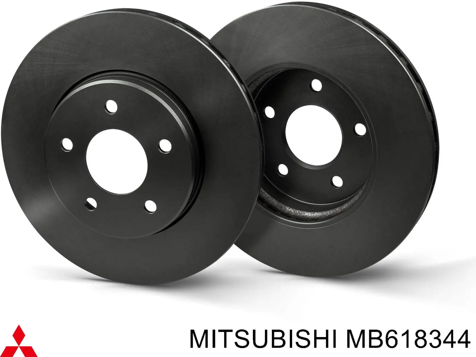 MB618344 Mitsubishi freno de disco delantero