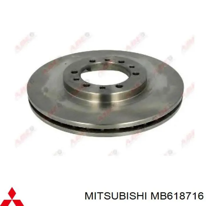 MB618716 Mitsubishi freno de disco delantero