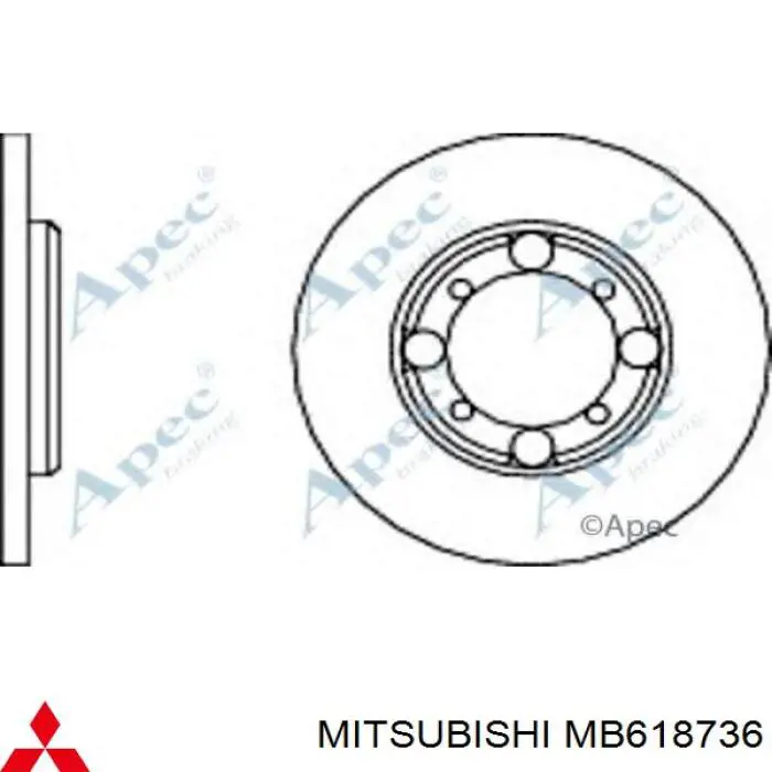 MB618737 Mitsubishi freno de disco delantero