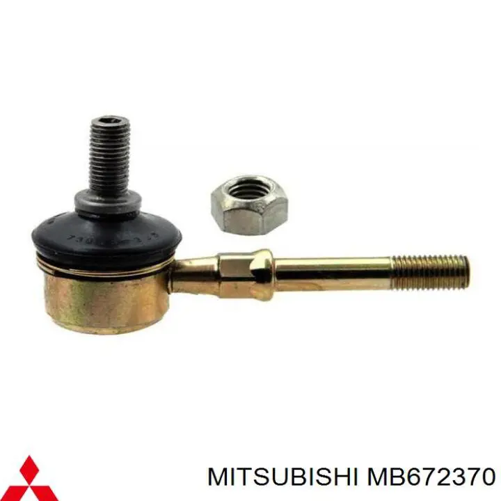 MB672370 Mitsubishi barra estabilizadora delantera izquierda