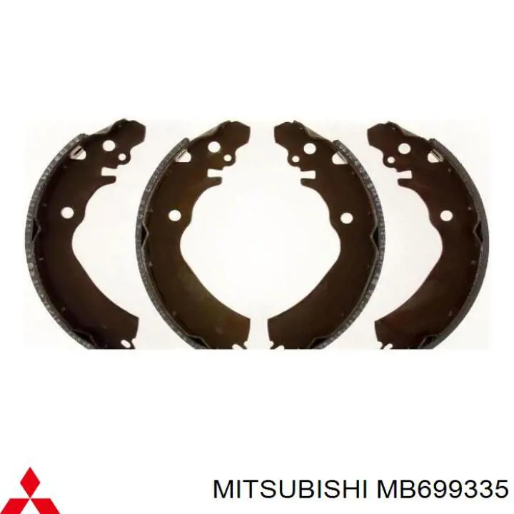 MB699335 Mitsubishi zapatas de frenos de tambor traseras