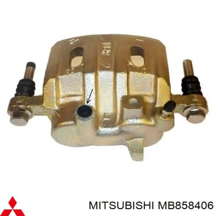 MB858406 Mitsubishi pinza de freno delantera izquierda