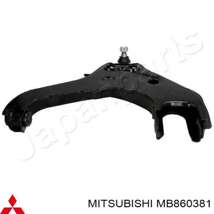 MB860381 Mitsubishi barra oscilante, suspensión de ruedas delantera, inferior izquierda