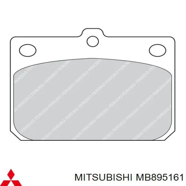 MB895161 Mitsubishi pastillas de freno delanteras