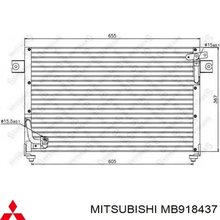  Condensador aire acondicionado para Mitsubishi Pajero V2W, V4W