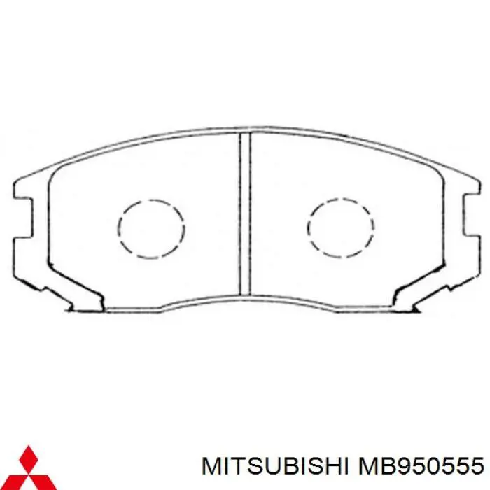 MB950555 Mitsubishi pastillas de freno delanteras