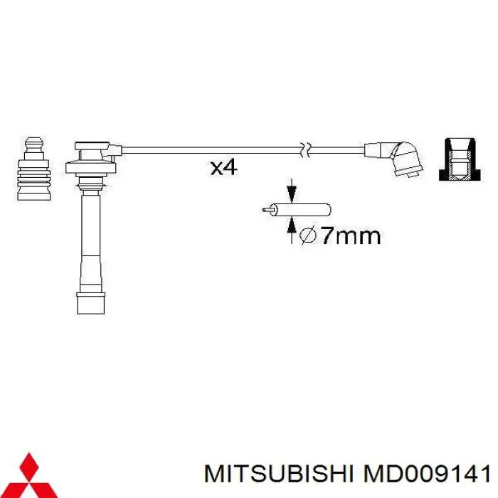 MD009141 Mitsubishi juego de cables de encendido