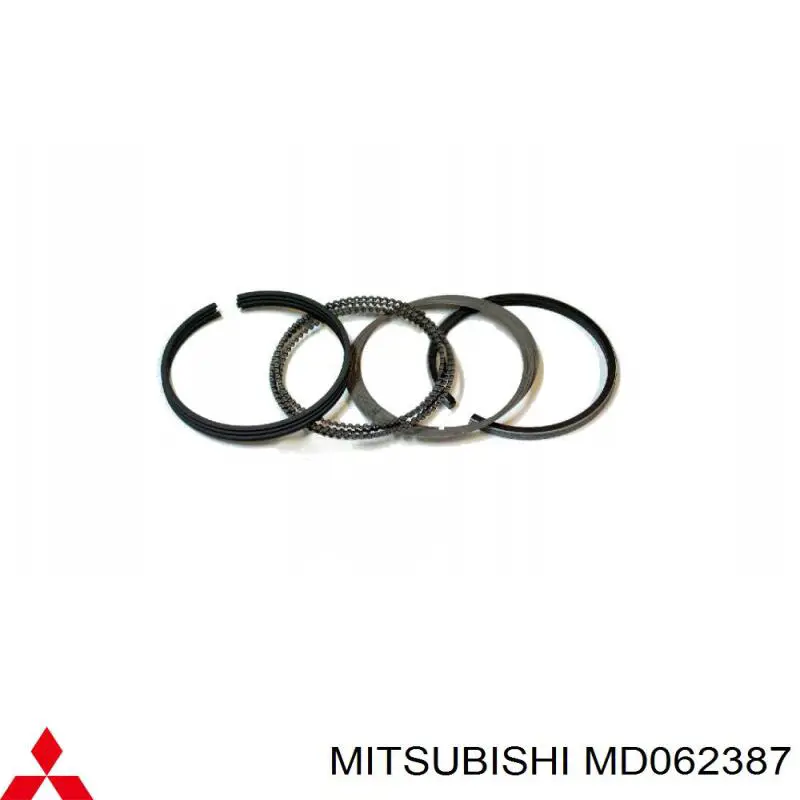 MD062387 Mitsubishi juego de aros de pistón de motor, cota de reparación +0,50 mm