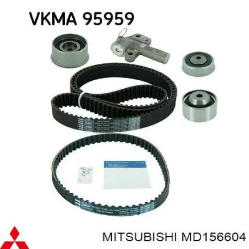 MD156604 Mitsubishi rodillo intermedio de correa dentada