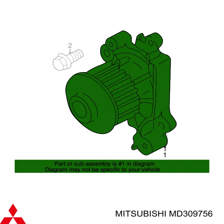 MD309756 Mitsubishi bomba de agua