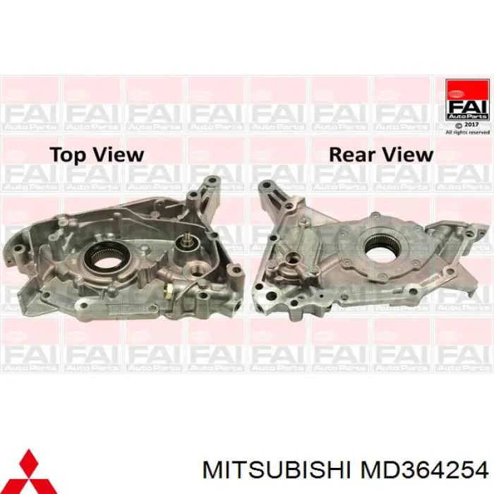 MD364254 Mitsubishi bomba de aceite