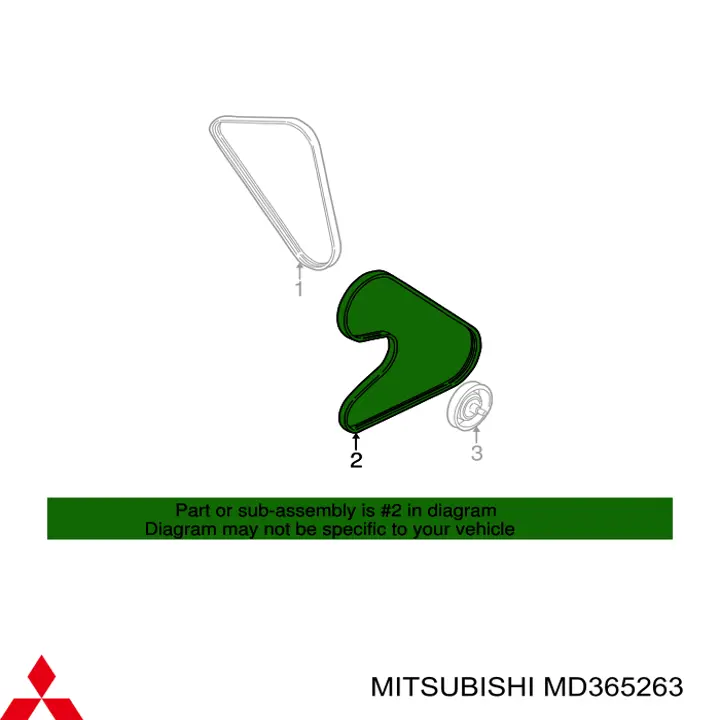 MD365263 Mitsubishi correa trapezoidal