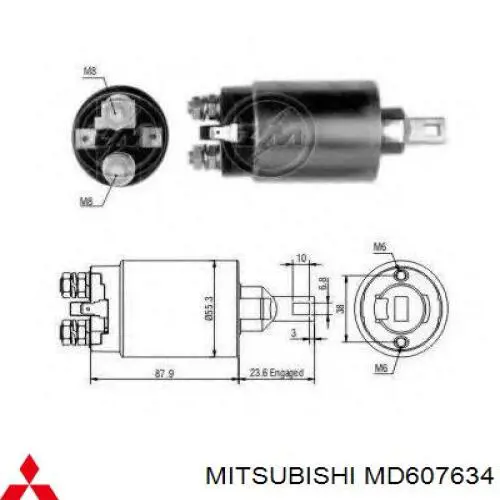 MG120413 Mitsubishi interruptor magnético, estárter