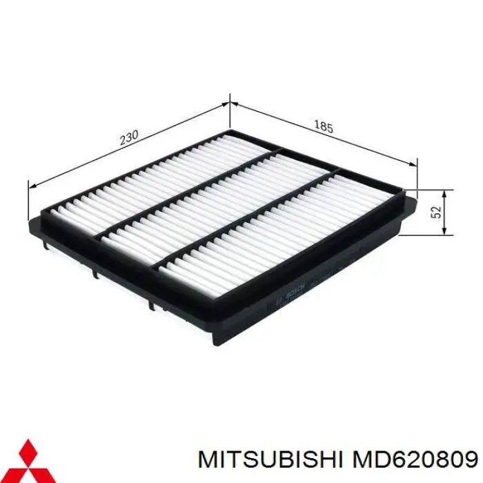 MD620809 Mitsubishi casco de filtro de aire