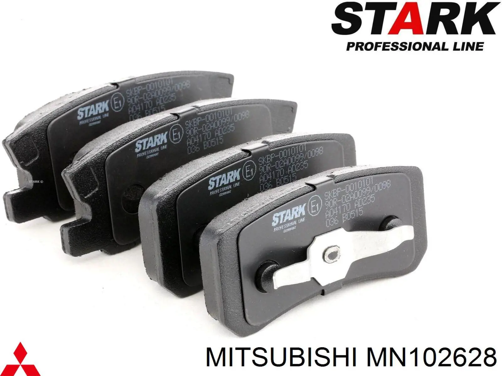 MN102628 Mitsubishi pastillas de freno traseras