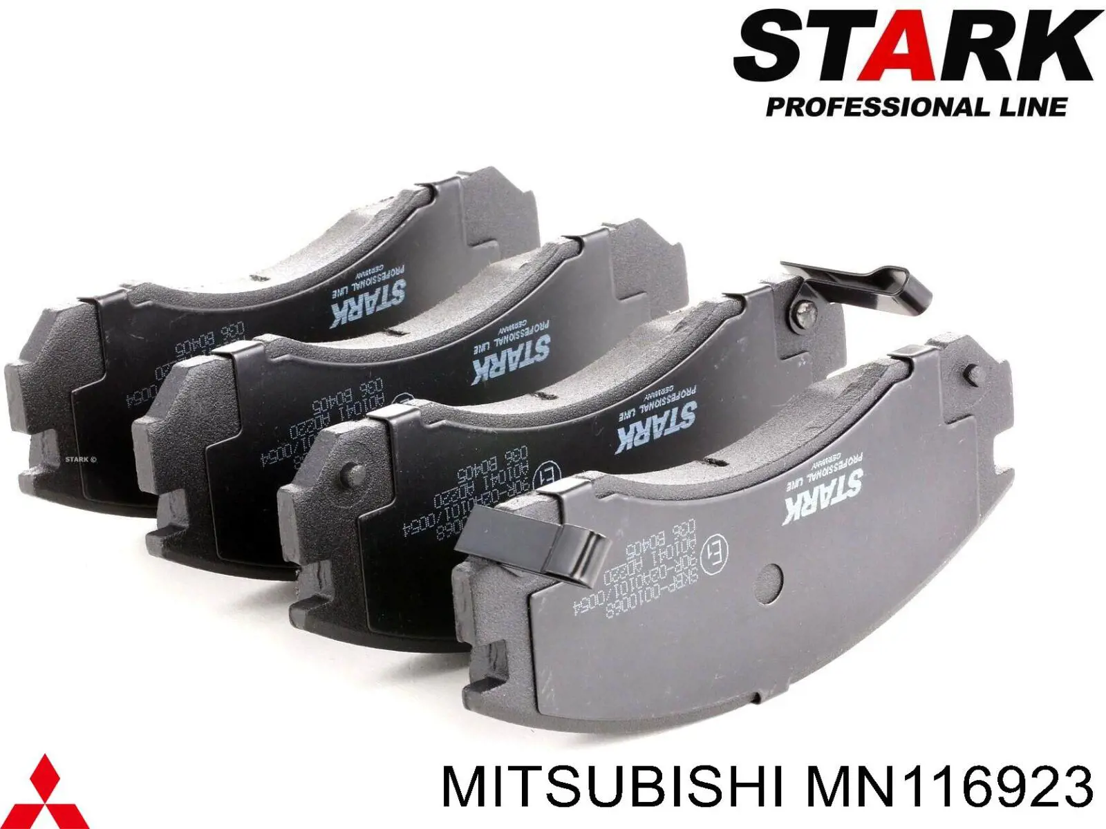 MN116923 Mitsubishi pastillas de freno delanteras