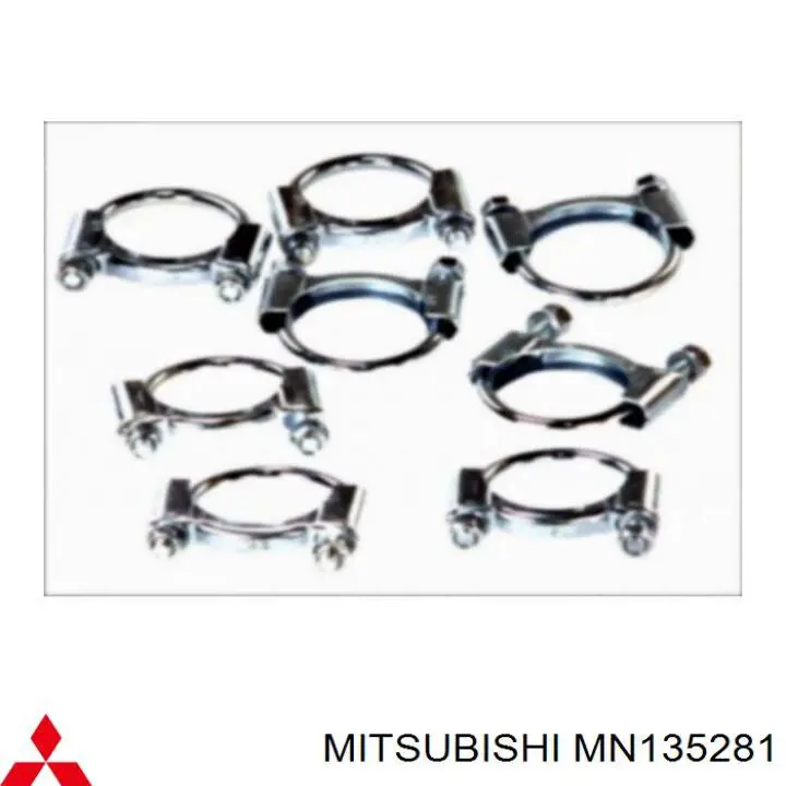 MN135281 Mitsubishi abrazadera de silenciador delantera